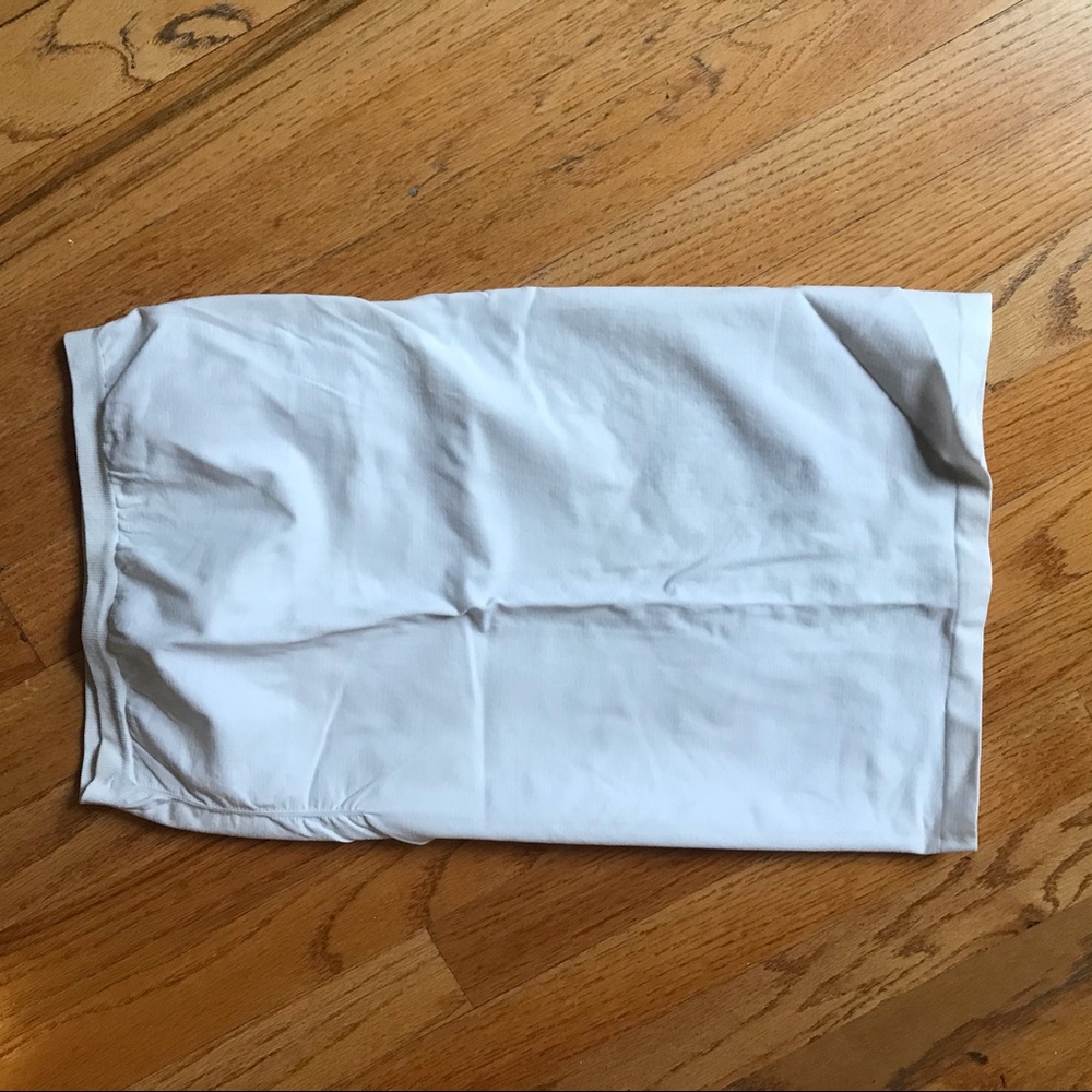White Strapless Undershirt